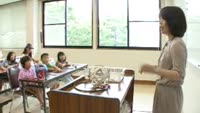 福島の子どもたちが別府竹細工を体験