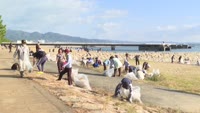 中部ひとまちが海岸の清掃活動