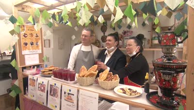 避難民支援 ウクライナ料理店オープン