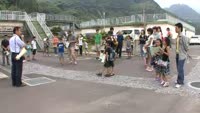 小学生が浄水場を見学