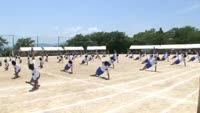 日出町の中学校で体育大会