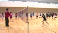バドミントン小学生中学生交流会