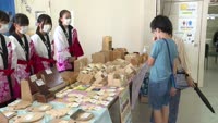 中学生が木工作品販売