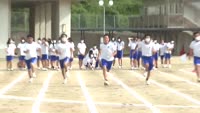日出総合高校で体育大会