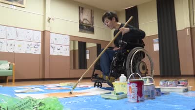 大分県肢連がアート作品を制作