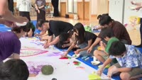 別府市子連夏休み児童絵画教室