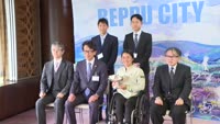 女子車いすテニス上地選手が来別