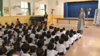 幼稚園で交通安全教室